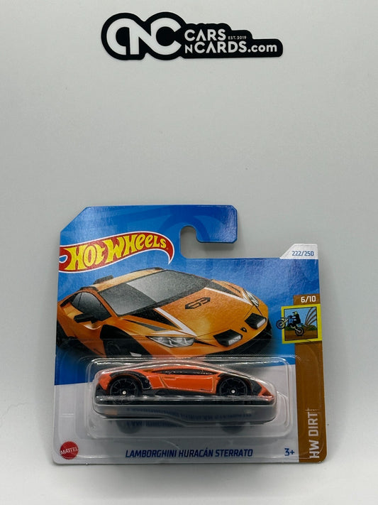 2024 Hot Wheels HW Dirt 6/10 Lamborghini Huracan Sterrato Orange Short Card