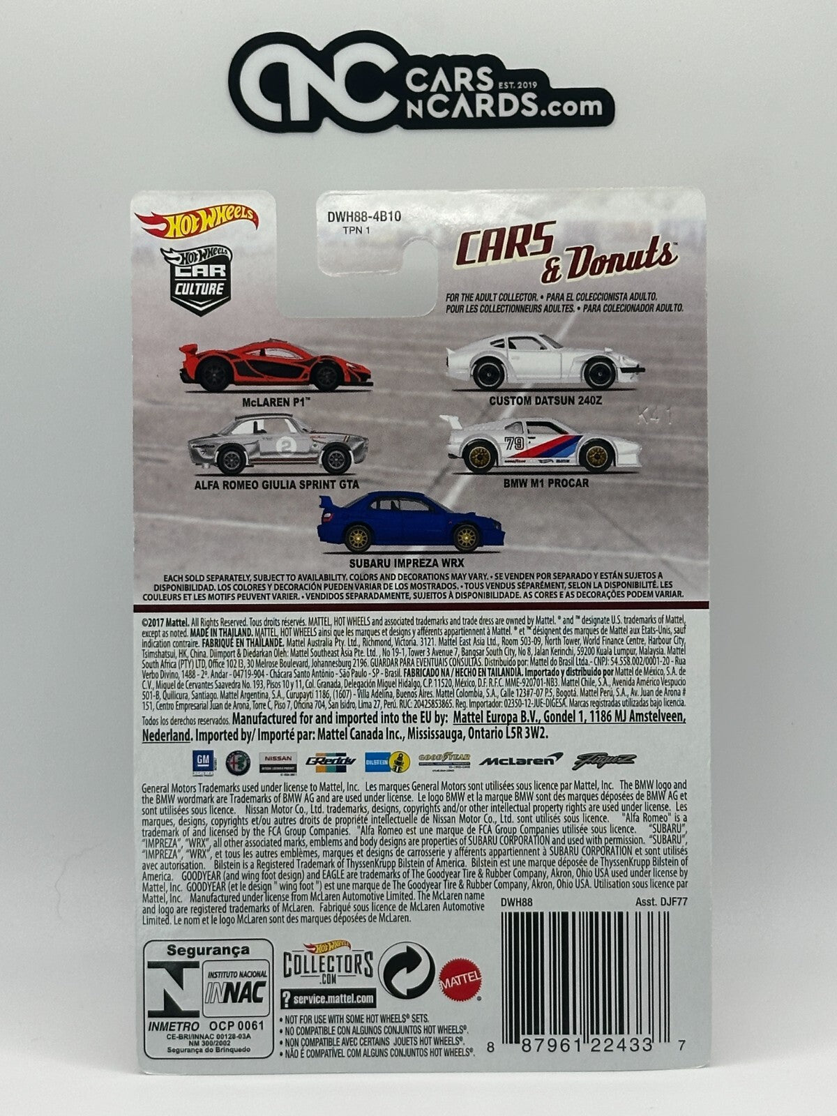 2016 Hot Wheels Premium Car Culture Cars & Donuts 2/5 Custom Datsun 240Z