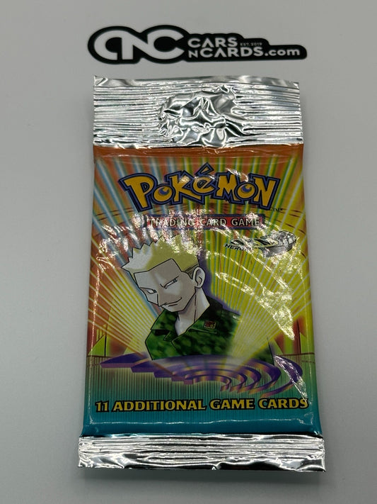 Pokemon WOTC Gym Heroes LT.Surge Sealed Long Stem Pack (Unweighed)