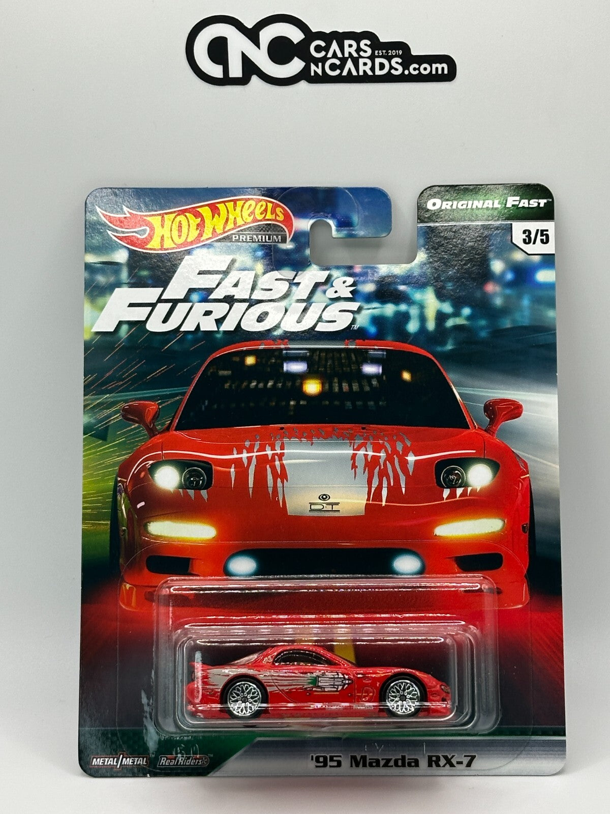2019 Hot Wheels Premium Fast & Furious Original Fast Set of 5 With Protector