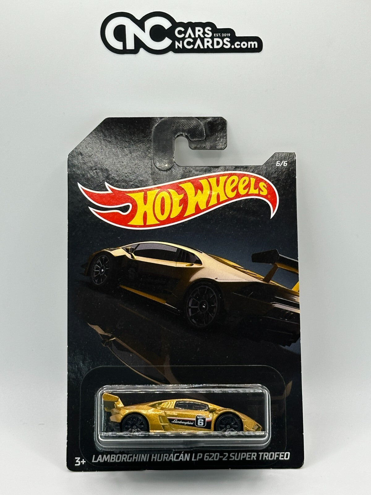 2019 Hot Wheels Exotics 6/6 Lamborghini Huracan LP 620-2 Super Trofeo Gold