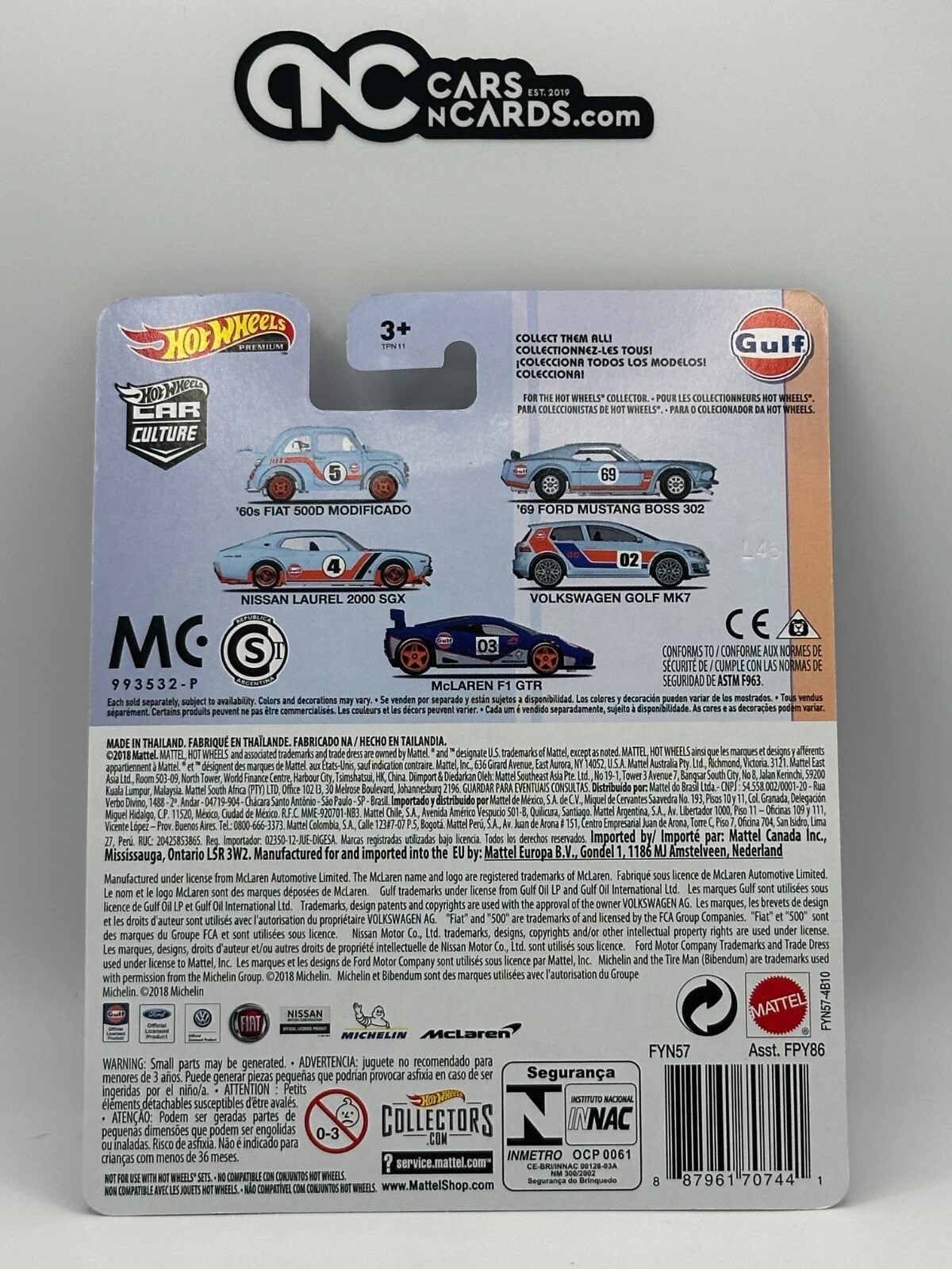 2019 Hot Wheels Premium Car Culture Gulf Full Set of 5 Cars
