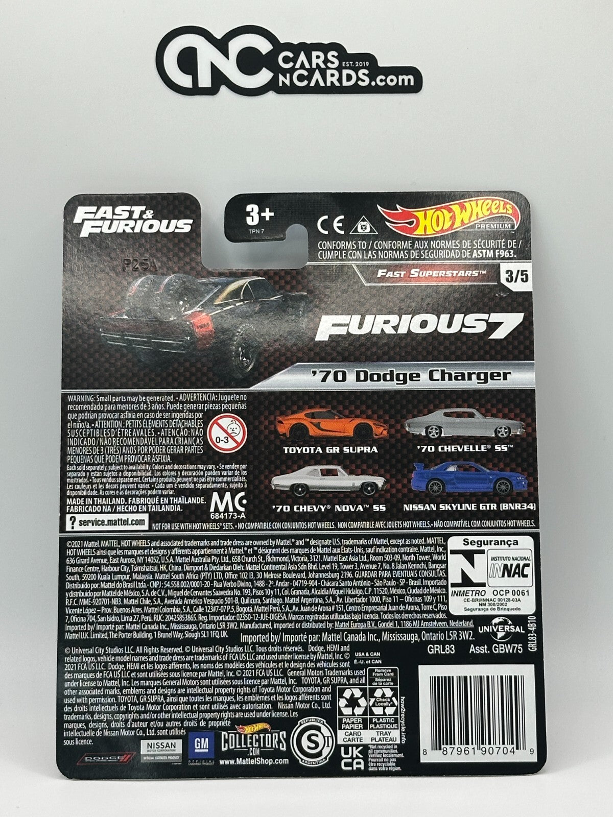 2022 Hot Wheels Premium Fast & Furious Fast Superstars Full Set of 5 Cars