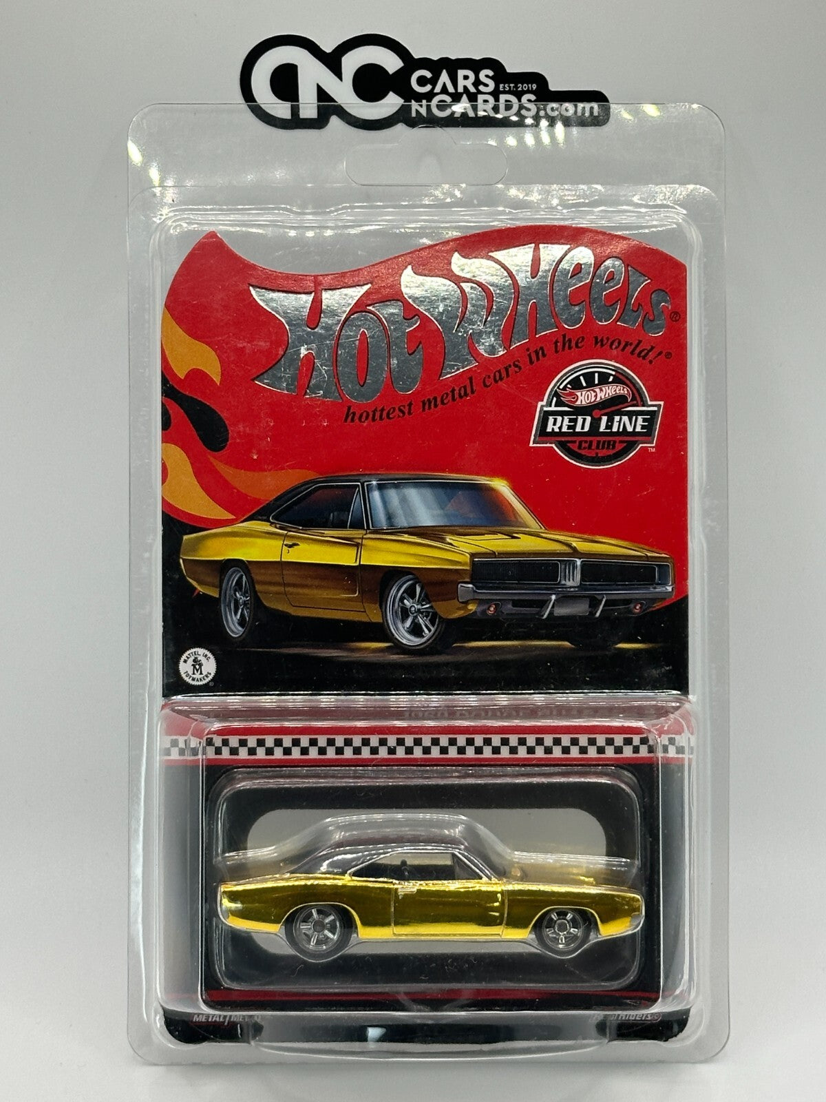 2023 Hot Wheels RLC '69 Dodge Charger R/T Gold With Protector