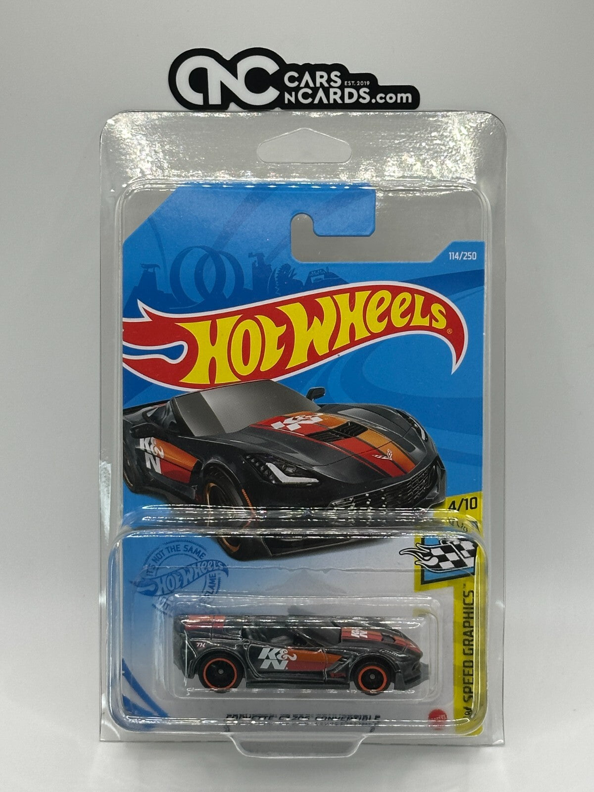 2021 Hot Wheels Super Treasure Hunt Corvette C7 Z06 Convertible With Protector
