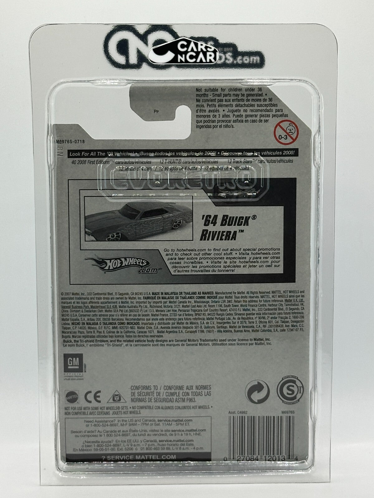 2008 Hot Wheels Super Treasure Hunt 10/12 '64 Buick Riviera With Protector