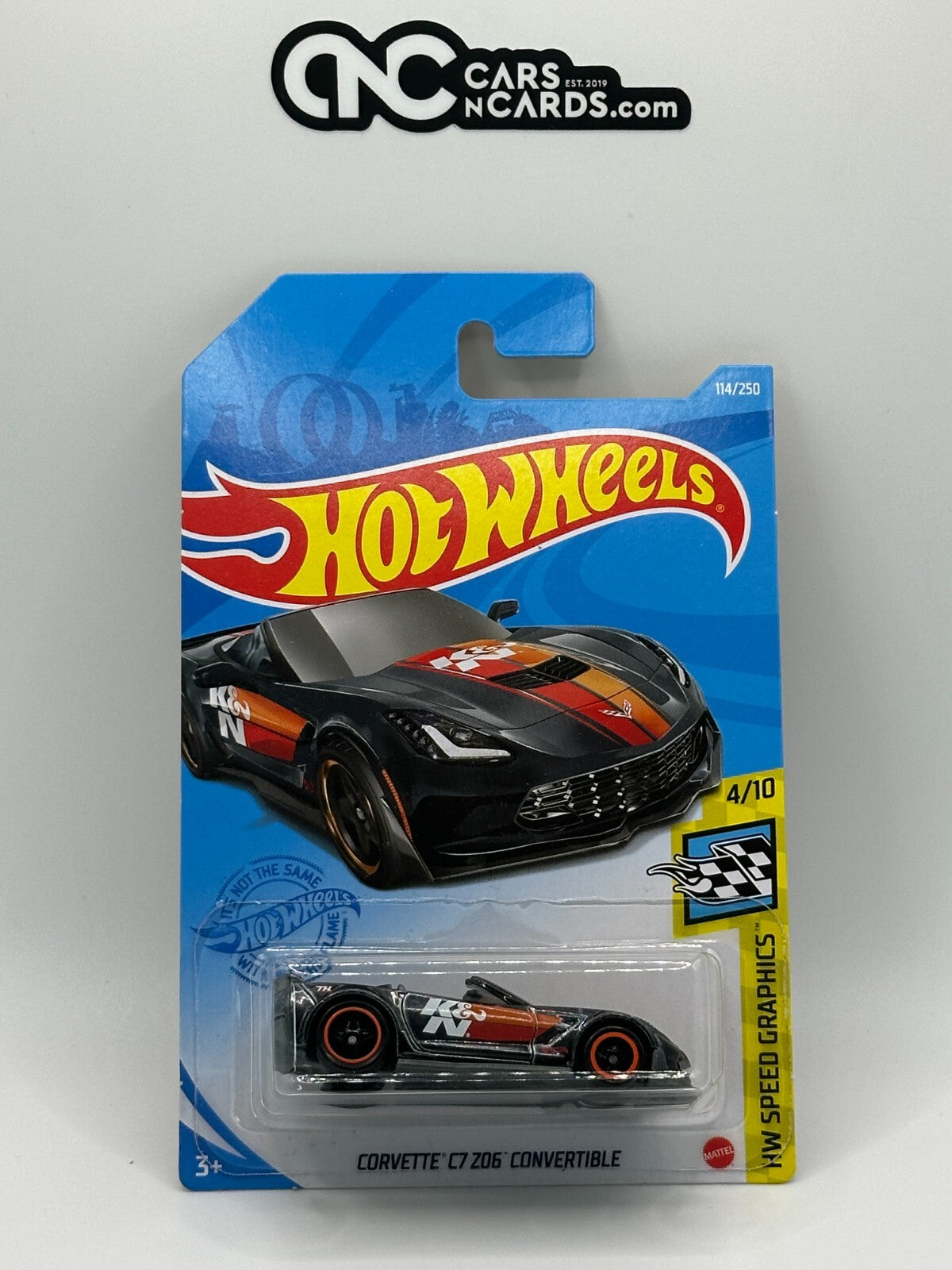 2021 Hot Wheels Super Treasure Hunt Corvette C7 Z06 Convertible With Protector