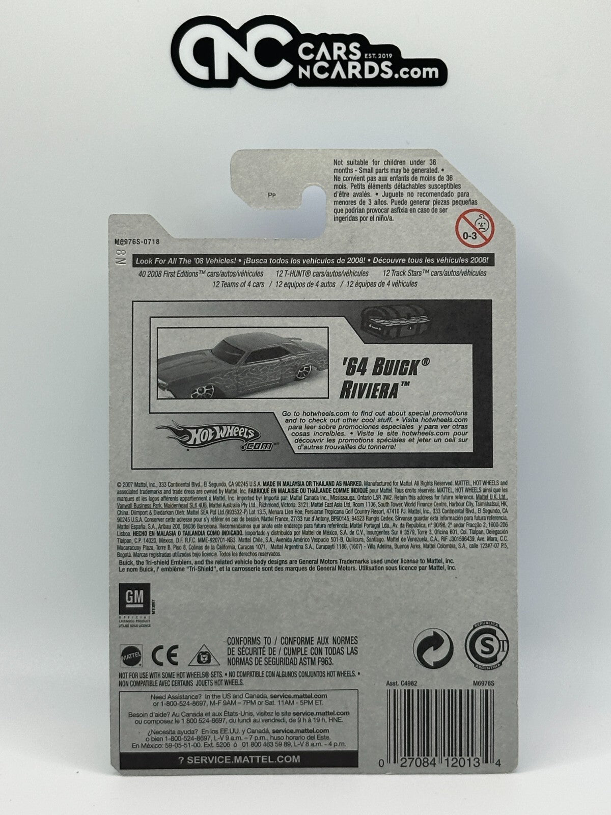 2008 Hot Wheels Super Treasure Hunt 10/12 '64 Buick Riviera With Protector