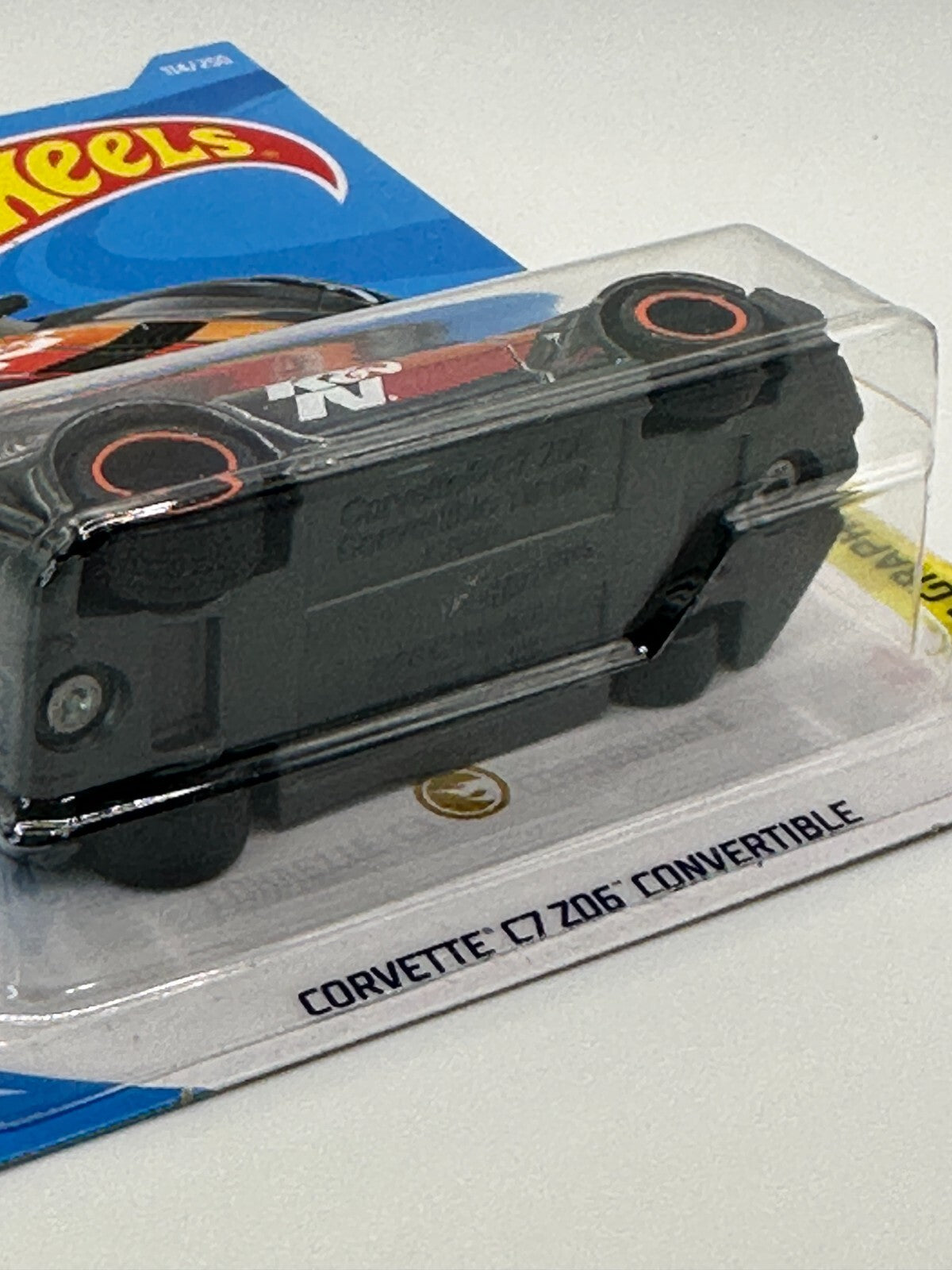 2021 Hot Wheels Super Treasure Hunt Corvette C7 Z06 Convertible With Protector