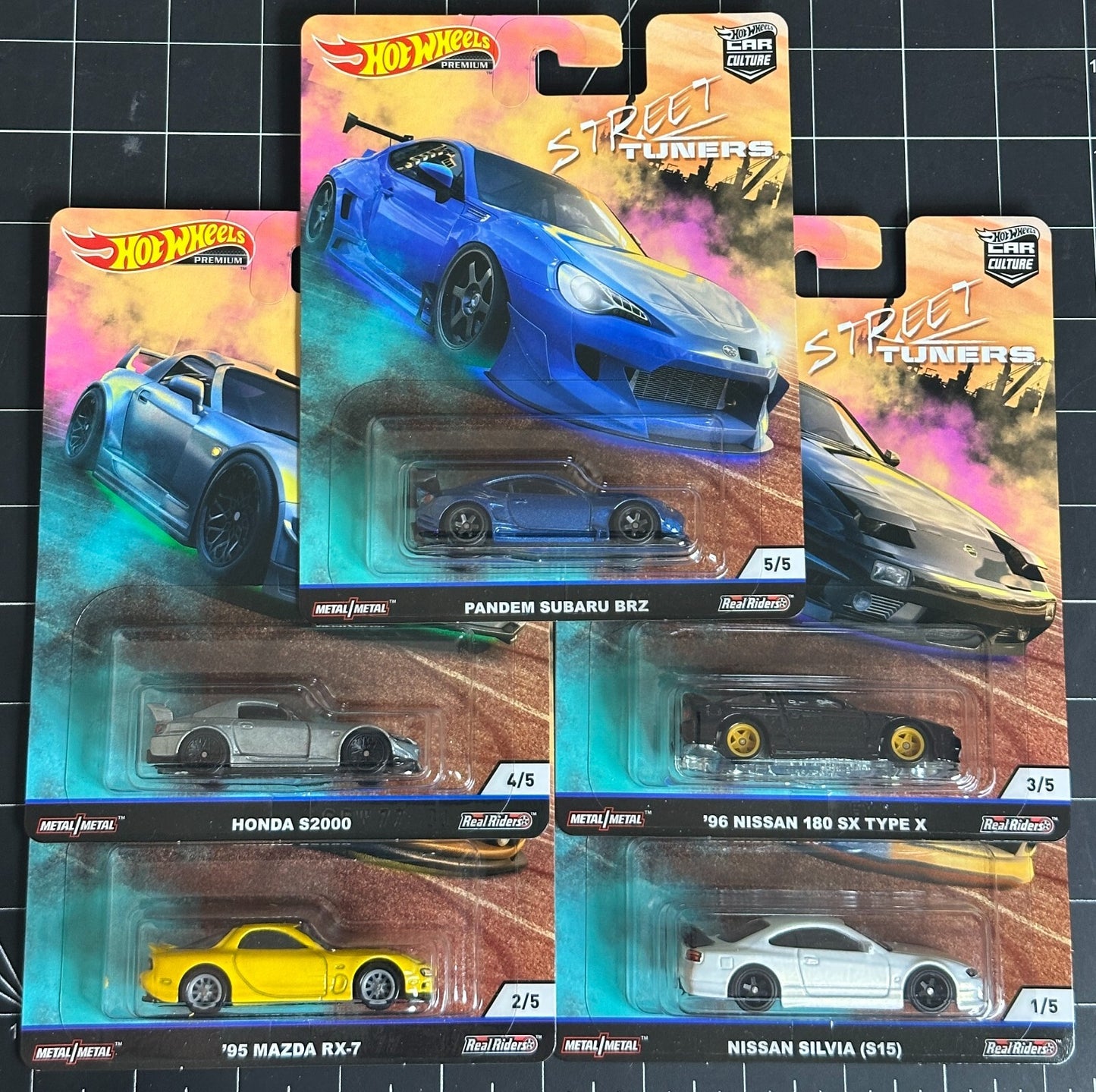 2019 Hot Wheels Premium Car Culture Street Tuners Full Set of 5