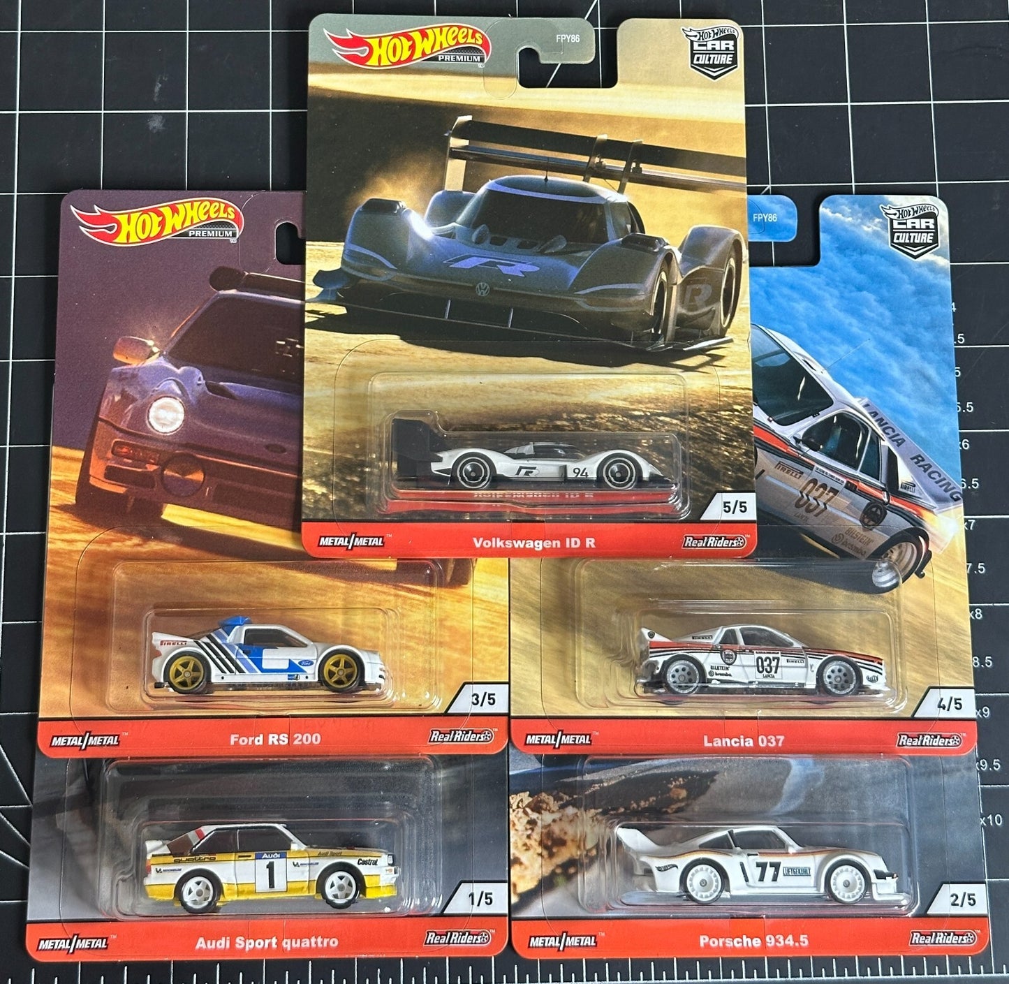 2020 Hot Wheels Premium Car Culture Thrill Climbers Full Set of 5