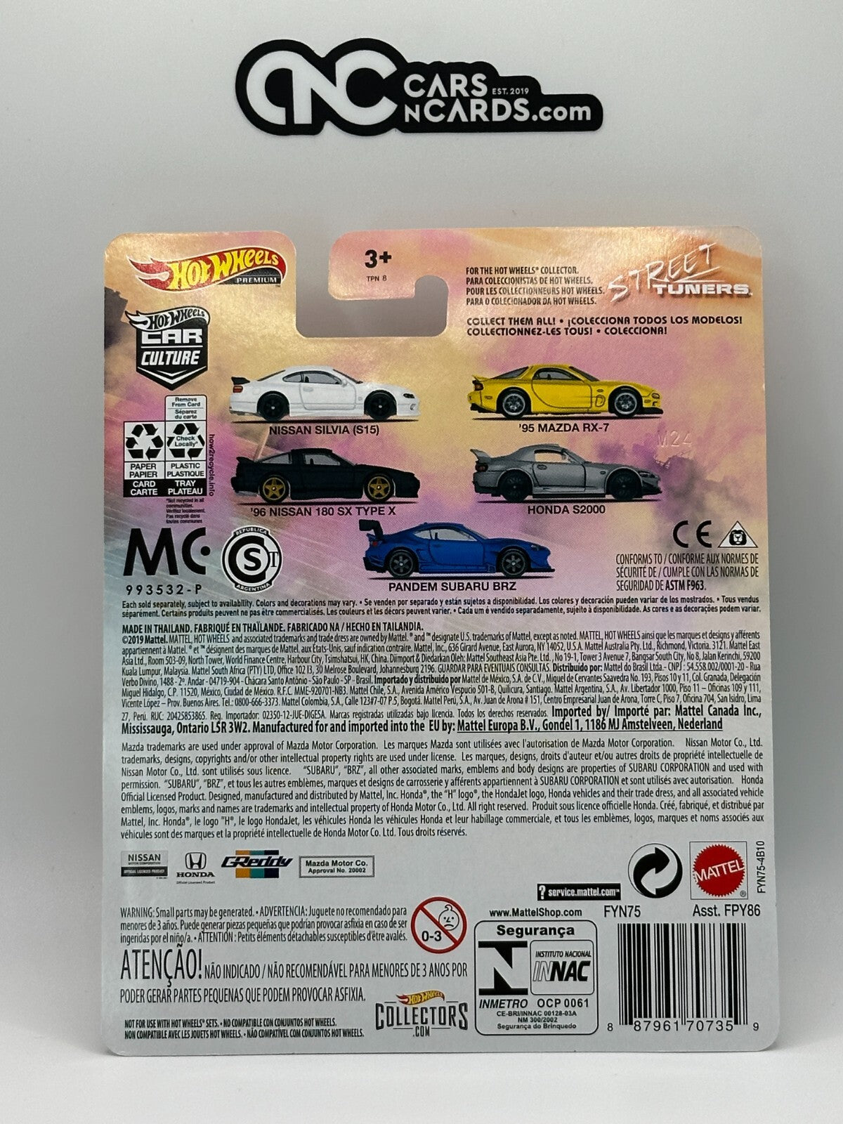 2019 Hot Wheels Premium Car Culture Street Tuners Full Set of 5