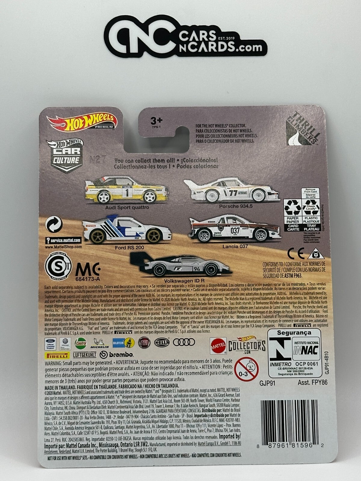 2020 Hot Wheels Premium Car Culture Thrill Climbers Full Set of 5