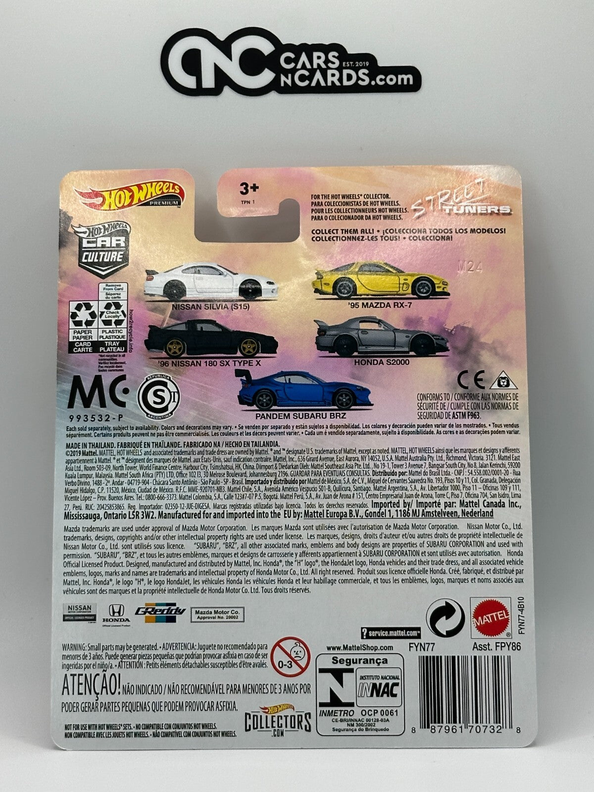 2019 Hot Wheels Premium Car Culture Street Tuners Full Set of 5