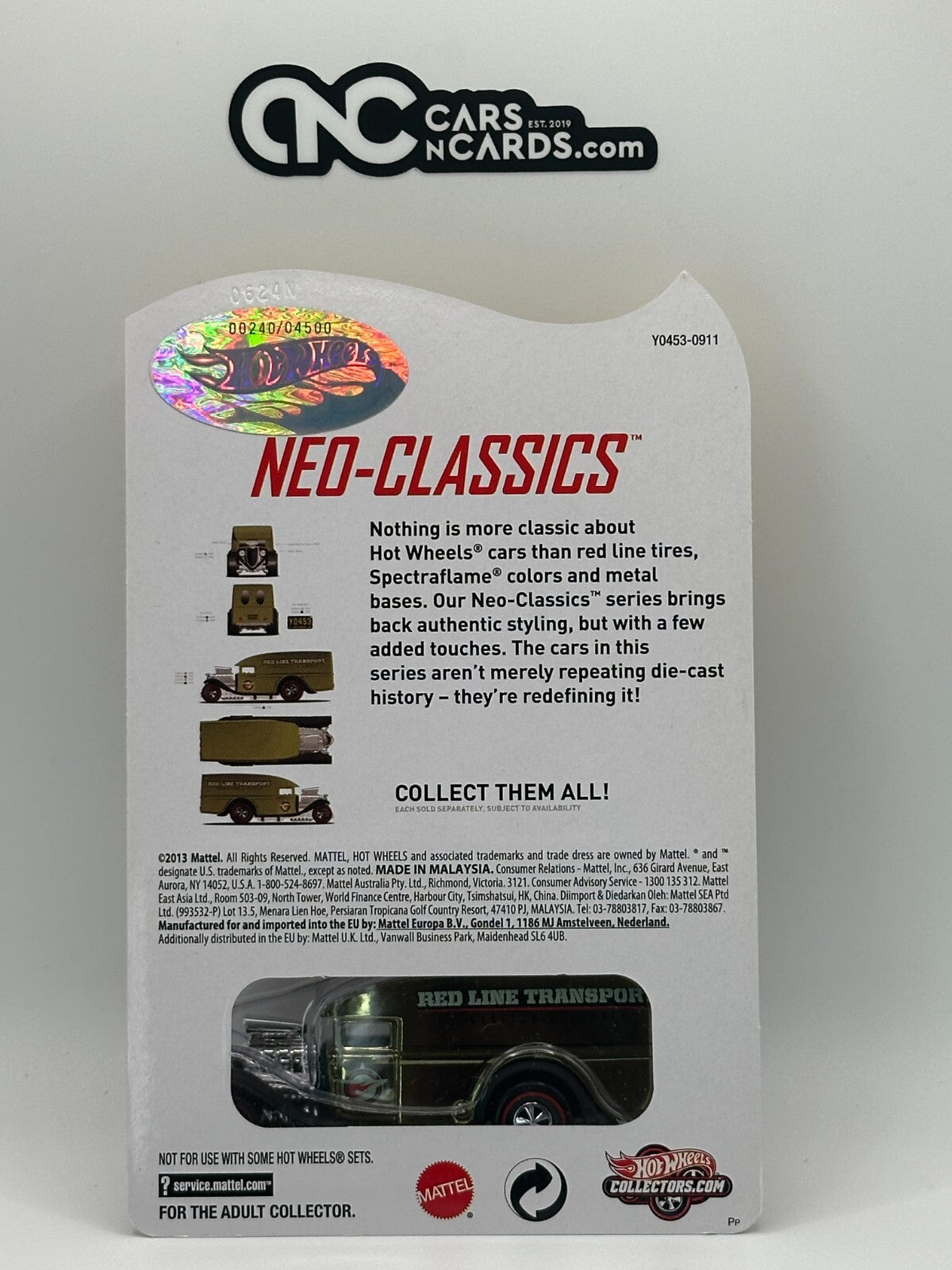 2013 Hot Wheels RLC Neo-Classics Blown Delivery Red Line Transport 00240/04500