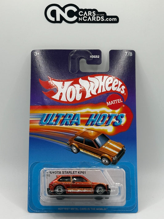 2025 Hot Wheels Ultra Hots 7/8 '81 Toyota Starlet KP61 (Cracked Blister)