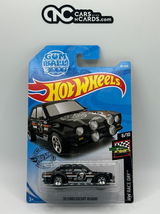 2019 Hot Wheels HW Race Day 6/10 '70 Ford Escort RS1600 Gumball