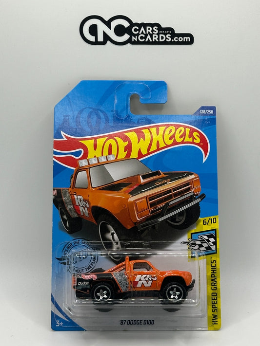 2020 Hot Wheels HW Speed Graphics 6/10 K&N '87 Dodge D100 (Cracked Blister)