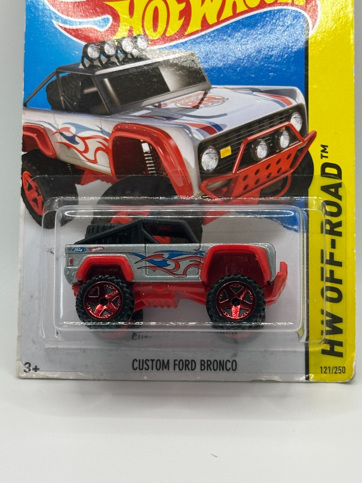 2015 Hot Wheels HW Off-Road Custom Ford Bronco (Rough Edges/Card Crease)