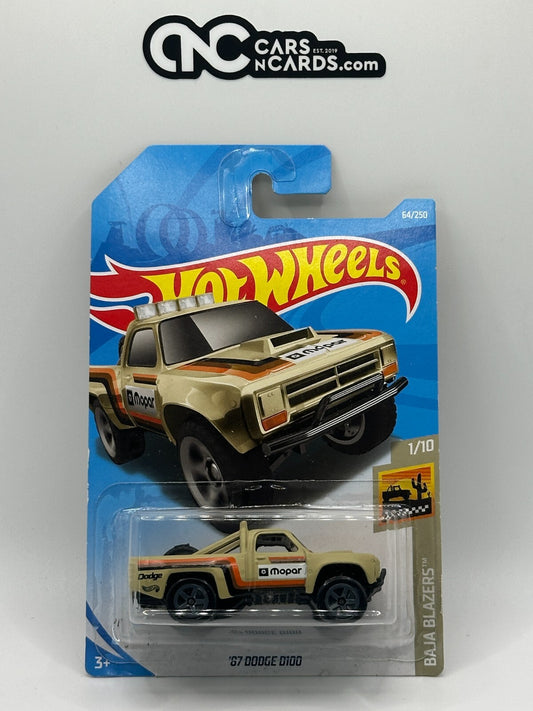 2019 Hot Wheels Baja Blazers 1/10 Mopar '87 Dodge D100