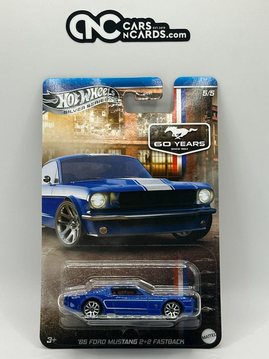 2025 Hot Wheels Silver Series Mustang 60 Years 5/5 '65 Ford Mustang 2+2 Fastback
