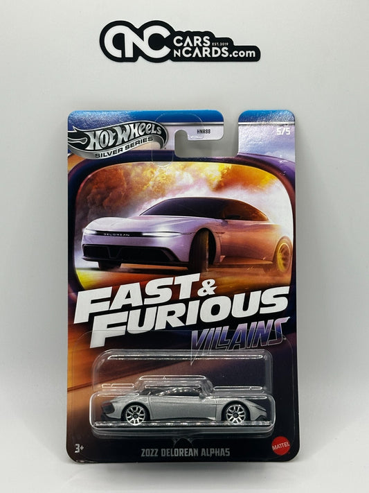 2025 Hot Wheels Silver Series Fast & Furious Villains 5/5 2022 DeLorean Alpha5