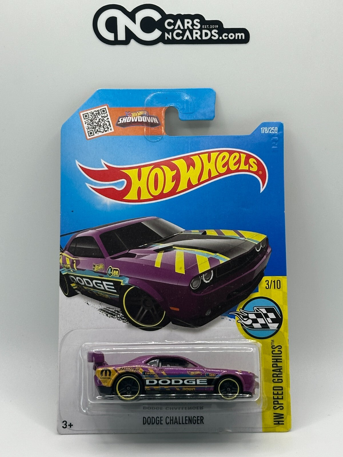 2016 Hot Wheels HW Speed Graphics 3/10 Dodge Challenger Purple