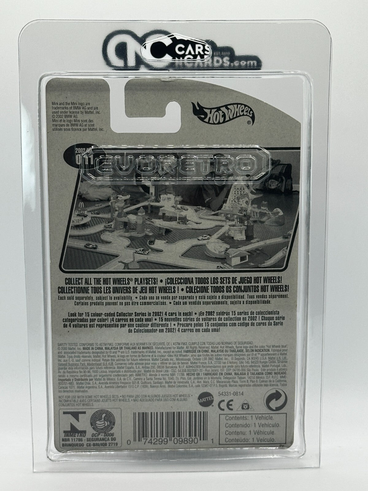 2002 Hot Wheels Treasure Hunt 11/12 Mini Cooper With Protector