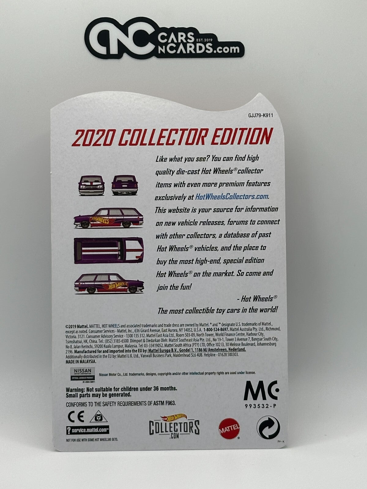 2020 Hot Wheels Mail In Collector Edition '69 Nissan Skyline Van With Protector