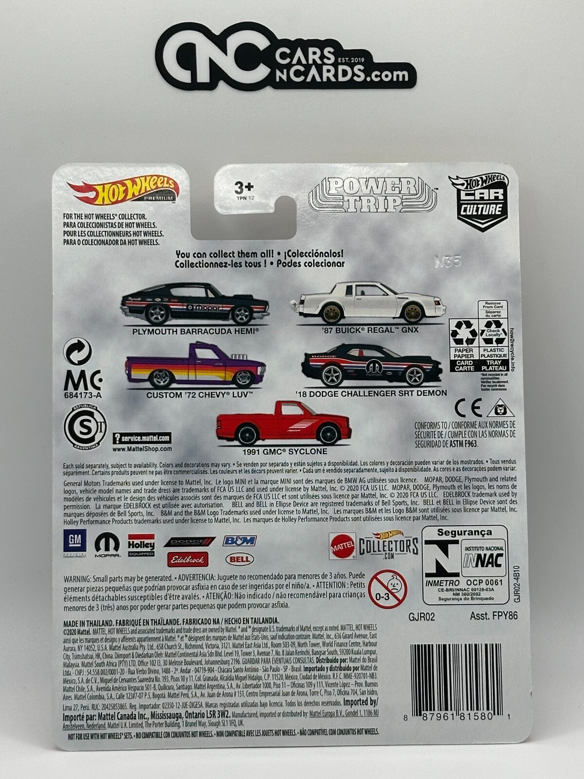 2020 Hot Wheels Premium Car Culture Power Trip Full Set of 5 Cars