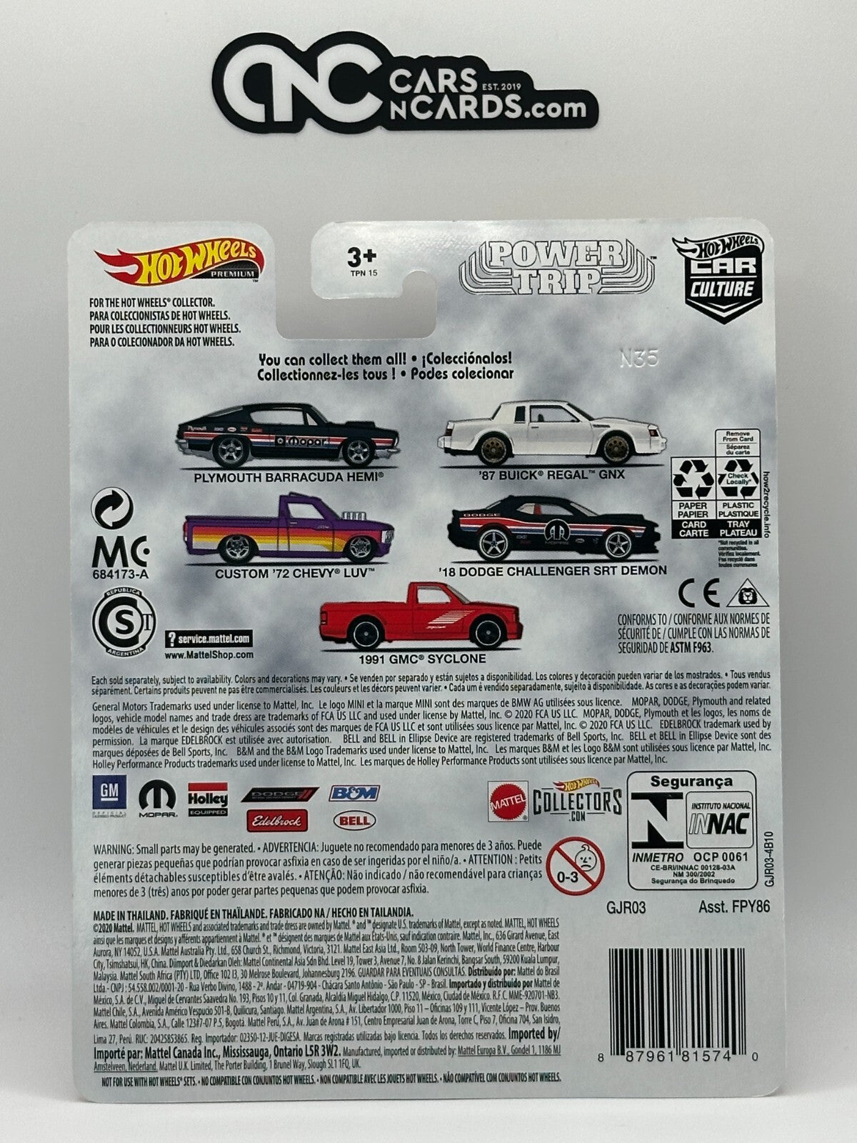 2020 Hot Wheels Premium Car Culture Power Trip Full Set of 5 Cars