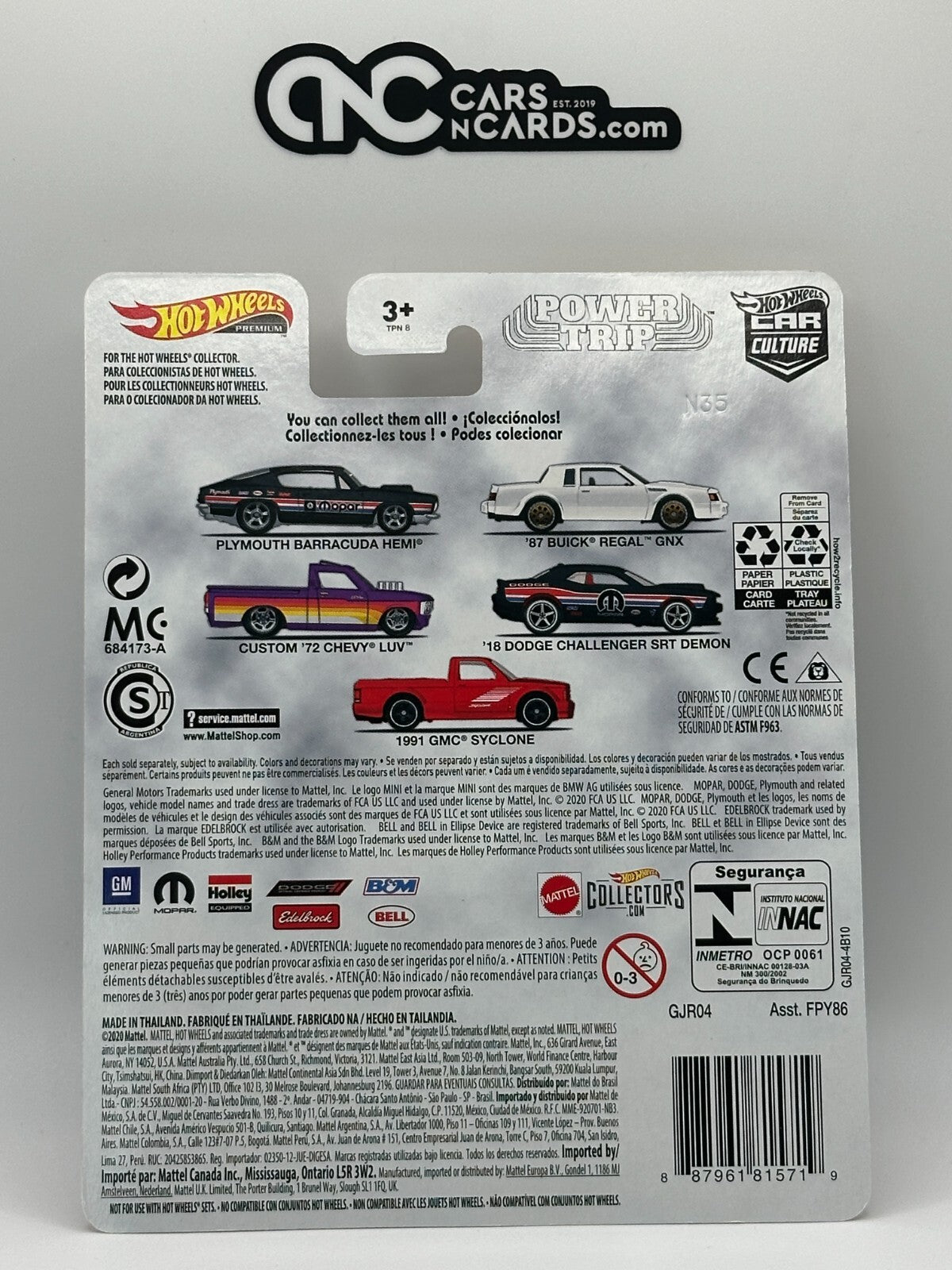 2020 Hot Wheels Premium Car Culture Power Trip Full Set of 5 Cars