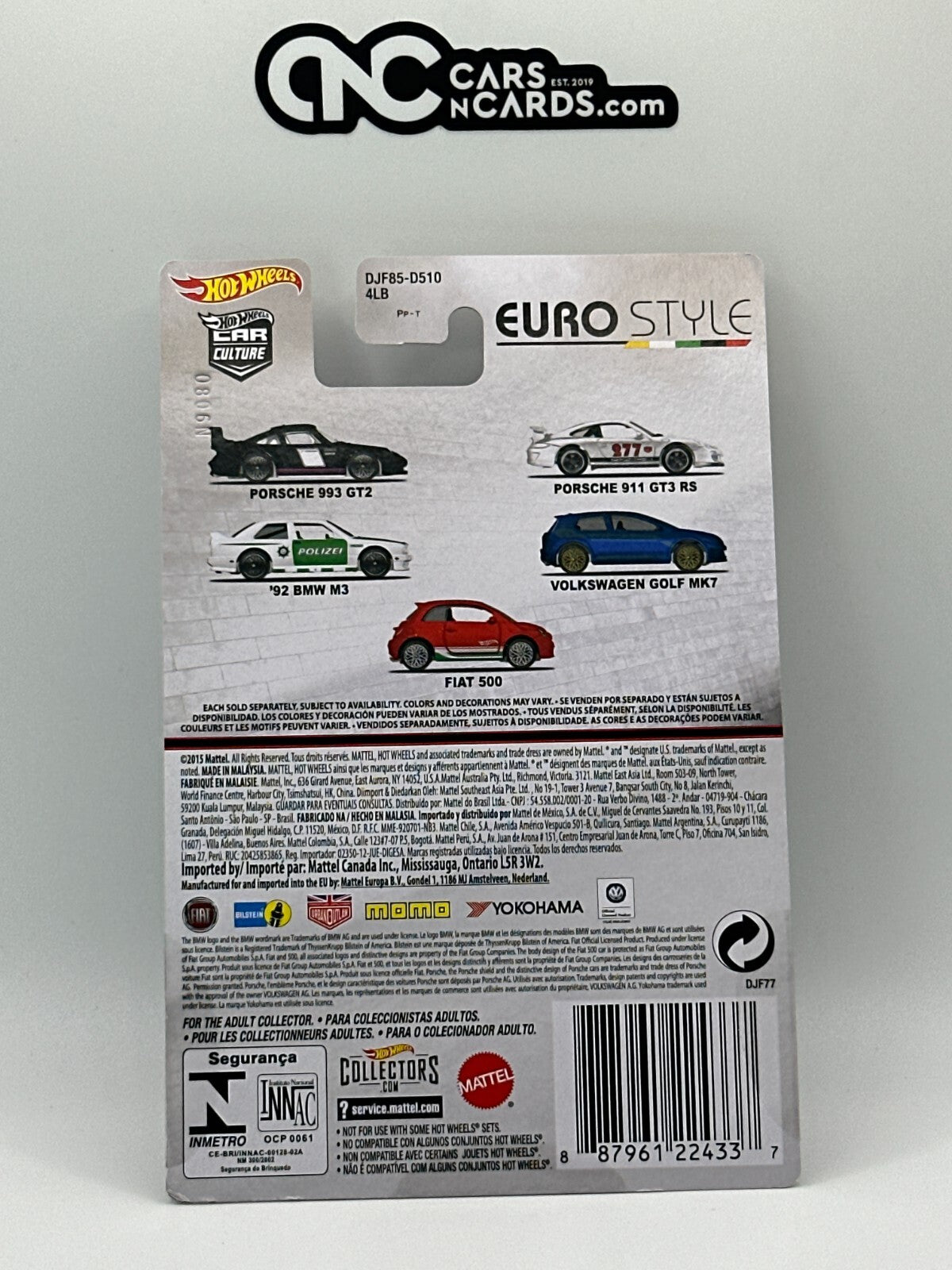 2016 Hot Wheels Premium Car Culture Euro Style Full Set of 5 Cars