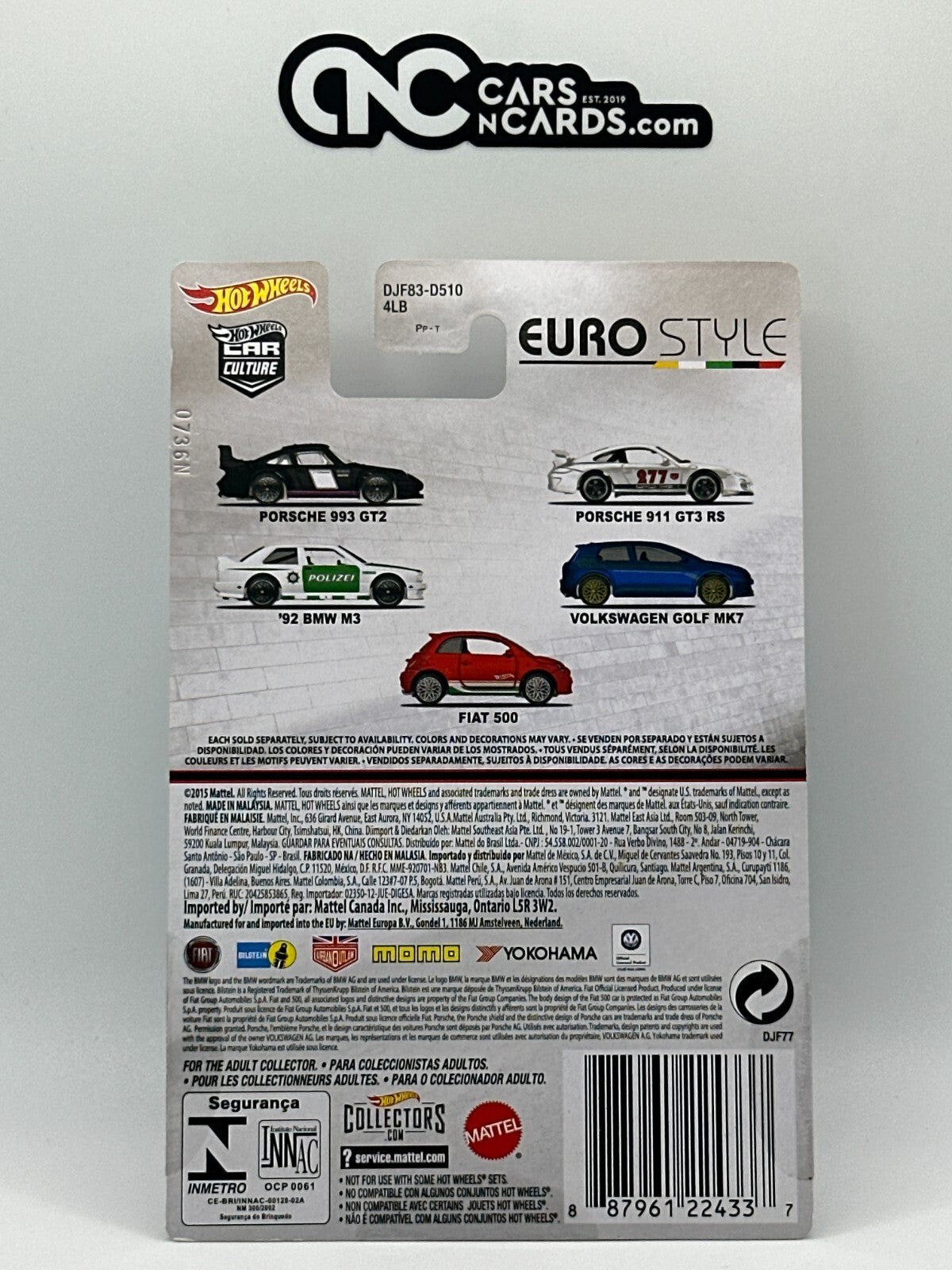 2016 Hot Wheels Premium Car Culture Euro Style Full Set of 5 Cars