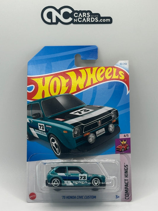 2024 Hot Wheels Compact Kings 4/5 '73 Honda Civic Custom Teal