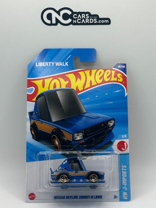 2025 Hot Wheels HW J-Imports 1/5 Nissan Skyline 2000GT-R LBWK Blue