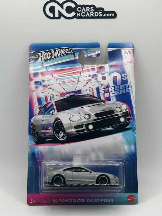 2024 Hot Wheels Silver Series 90s Street Scene '95 Toyota Celica GT-Four Silver