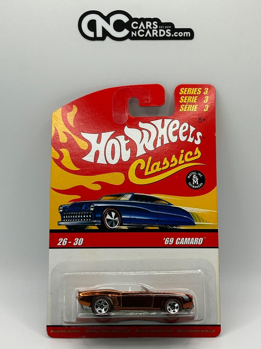 2007 Hot Wheels Classics Series 3 #26/30 Orange '69 Camaro Red Line