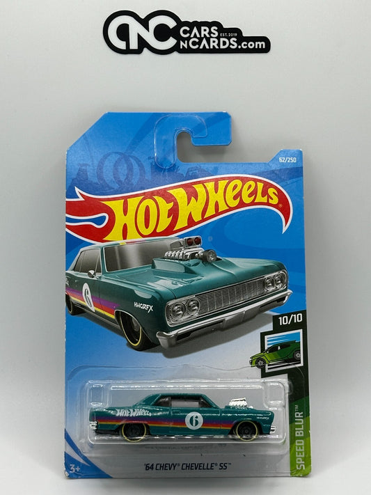 2019 Hot Wheels Speed Blur 10/10 '64 Chevy Chevelle SS (Card Crease)