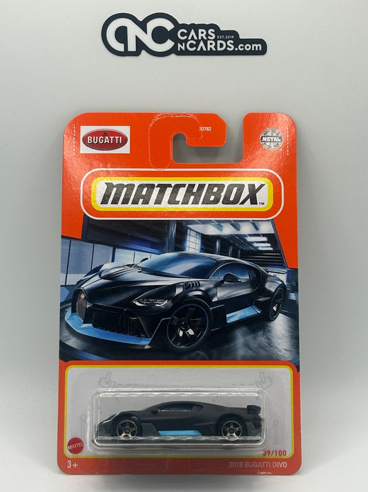 2020 Matchbox 2018 Bugatti Divo 39/100 (Card Crease)