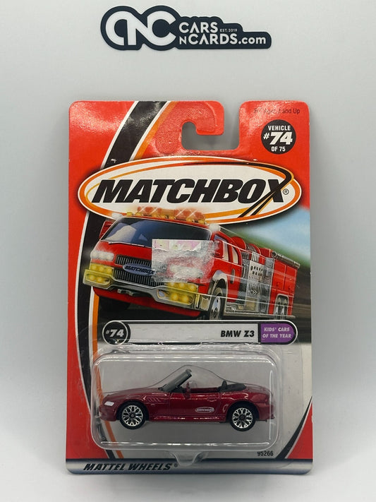 2002 Matchbox #74/75 BMW Z3 Red