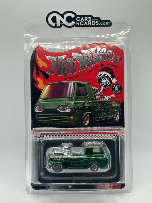 2020 Hot Wheels RLC Holiday Ford Hi-Po Hauler Green 16945/20000 With Protector