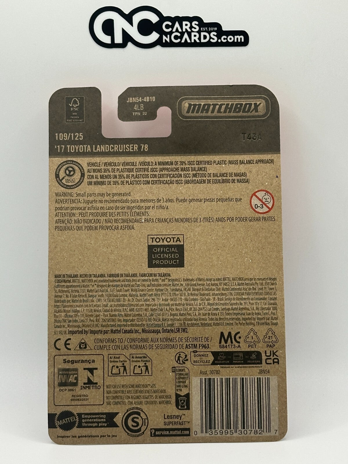 2025 Matchbox 109/125 '17 Toyota Landcruiser 78
