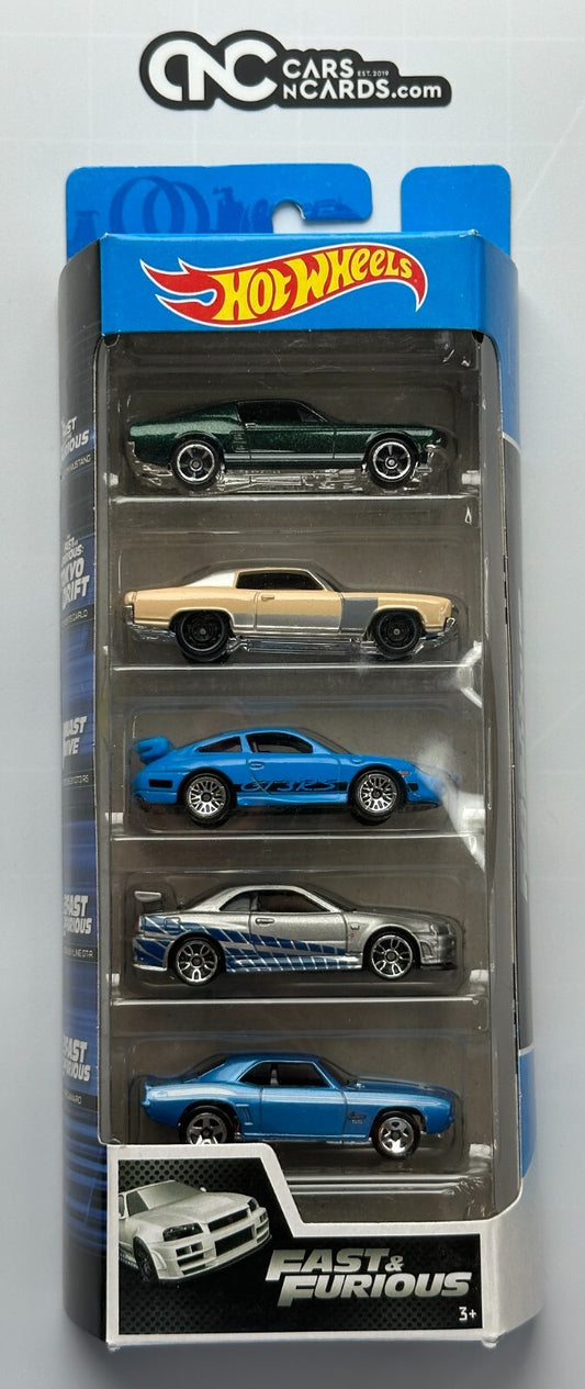 2020 Hot Wheels Fast & Furious 5 Pack Skyline/Porsche/Mustang/Camaro