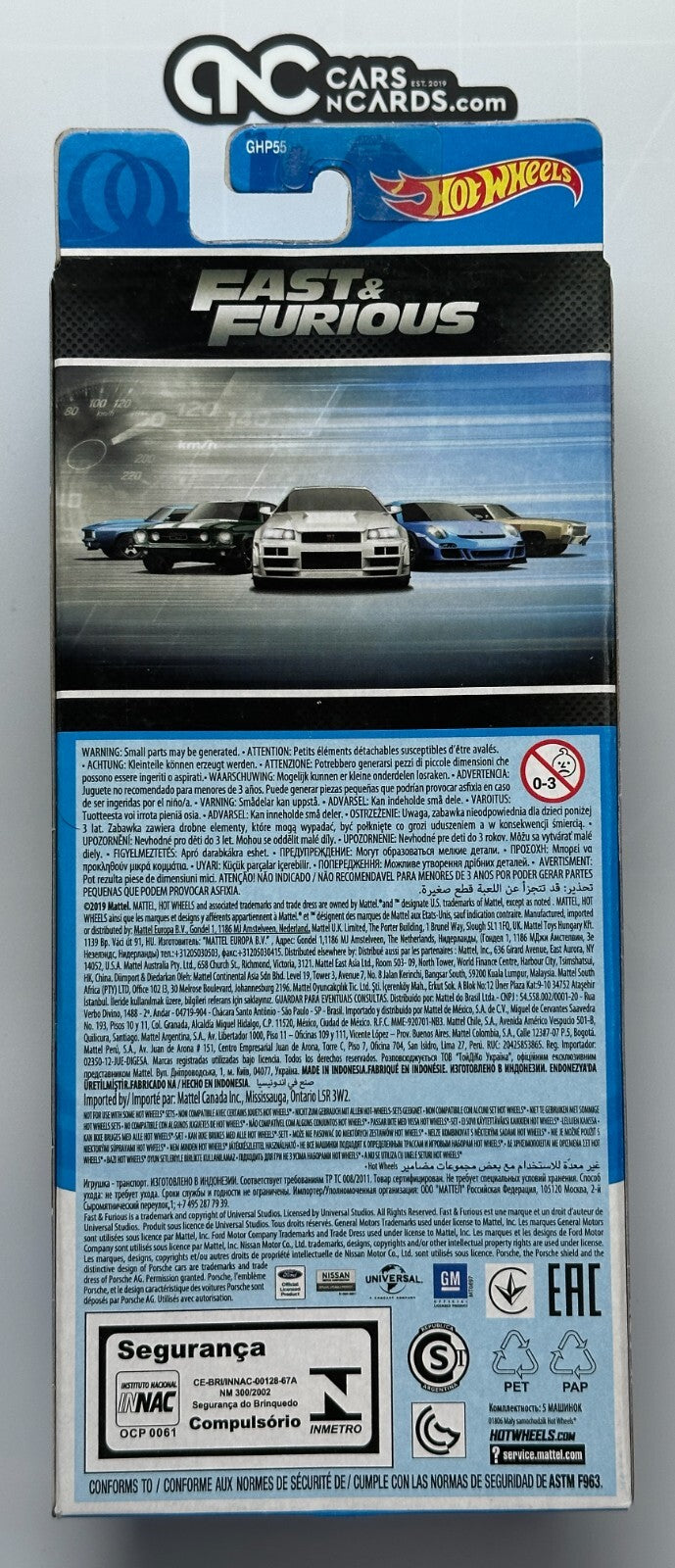 2020 Hot Wheels Fast & Furious 5 Pack Skyline/Porsche/Mustang/Camaro
