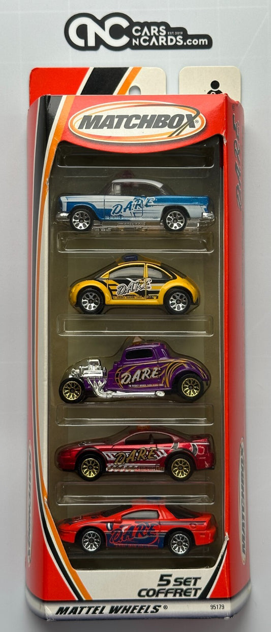 2000 Matchbox 5 Pack D.A.R.E Chevy/Beetle/Mustang/Camaro