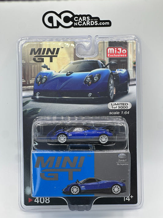 Mini GT MIJO Exclusives Pagani Zonda F Blu Argentina