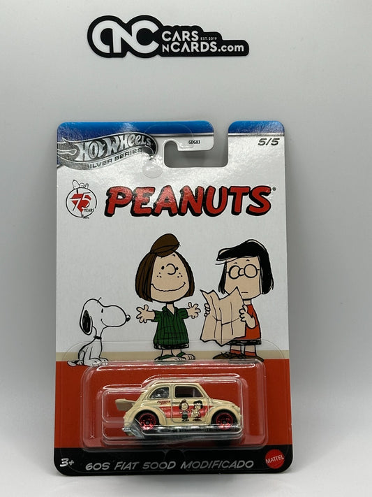 2025 Hot Wheels Silver Series 5/5 Peanuts 60s Fiat 500D Modificado