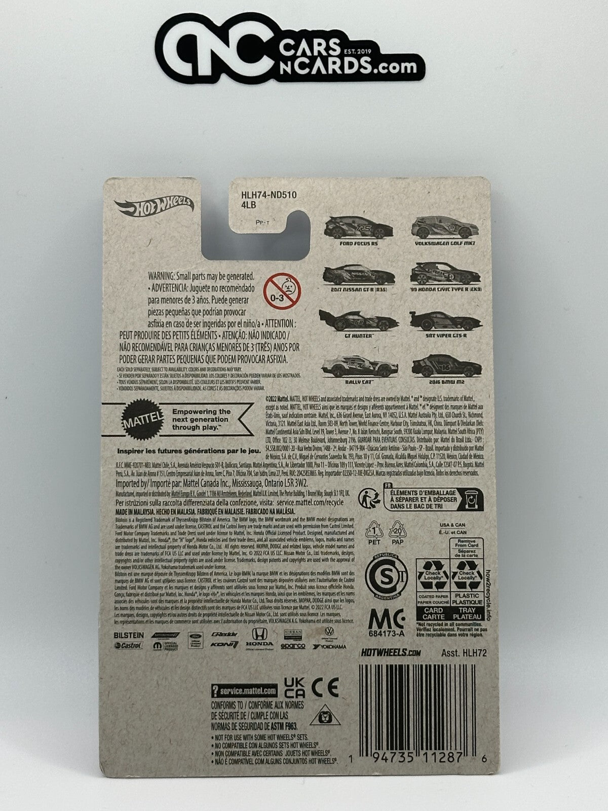 2023 Hot Wheels Neon Speeders 2:8 Volkswagen Golf MK7 (Soft Corners)