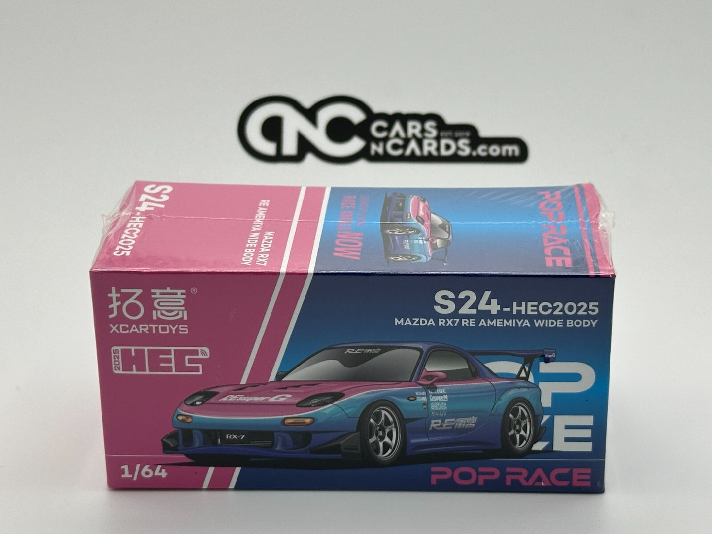 POPRACE HEC 2025 1:64 MAZDA RX7 RE AMEMIYA WIDE BODY S24-HEC2025